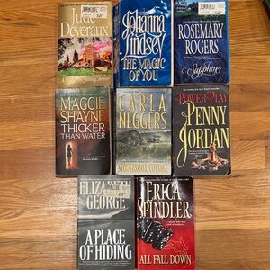 Assorted Fiction Romance Book Collection